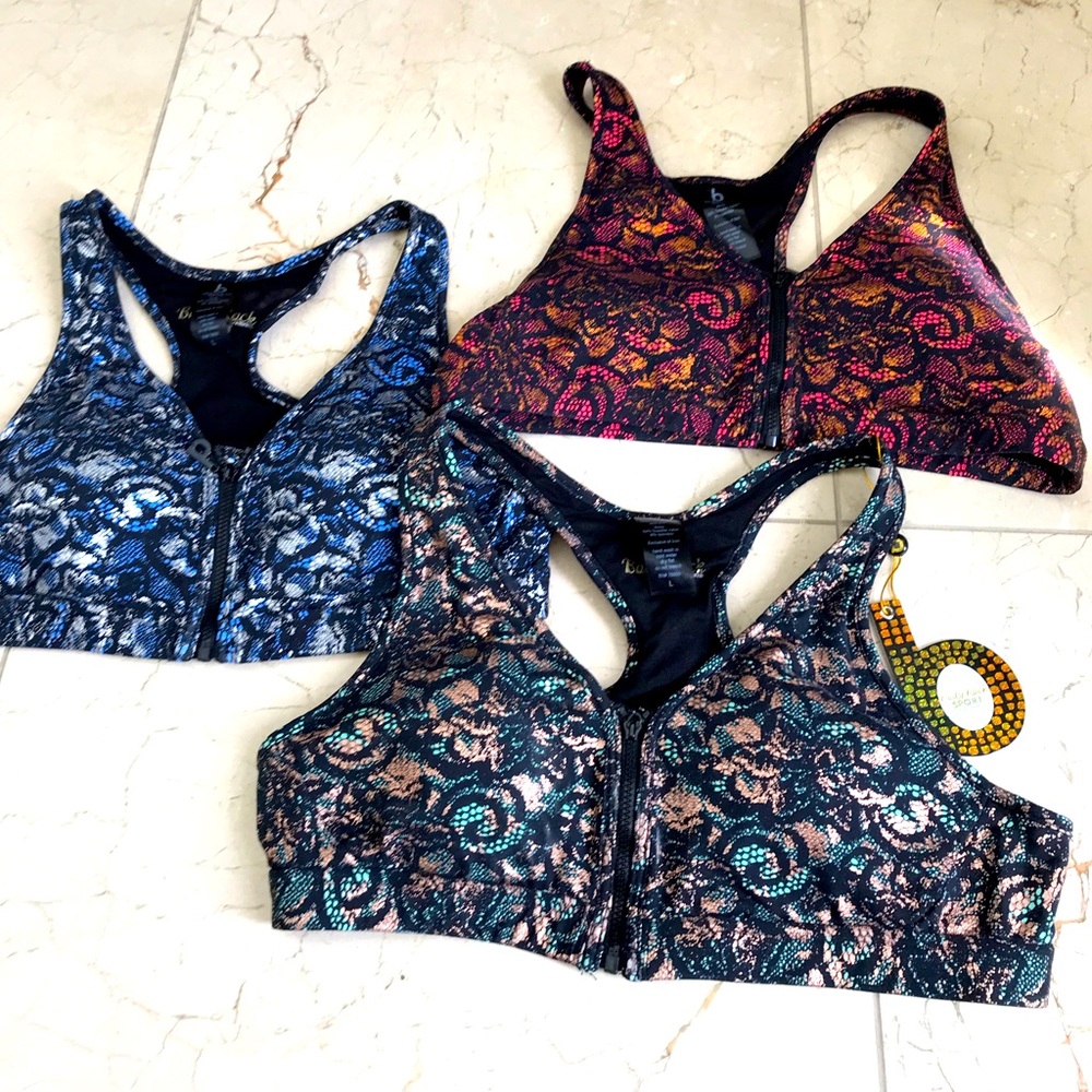 Body Rock Sport Bras Size Large